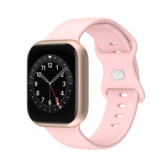New Arrival Solid Color Silicone Eight-character Buckle Strap iWatch Strap Various Colors Available
