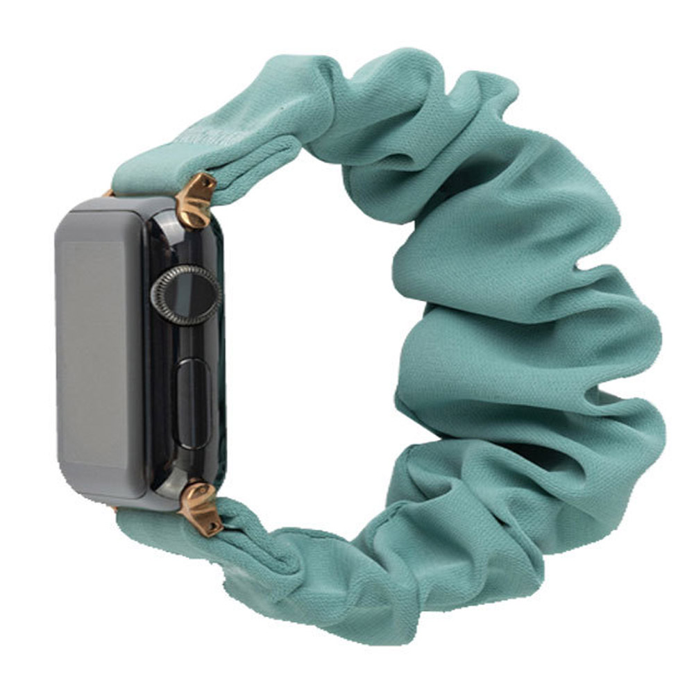 New Arrival Scrunchoe Strap iWatch Strap Various Colors Available Quick Release Scrunchie Strap Stretchy Cute Elastic Replacement Fabric Band