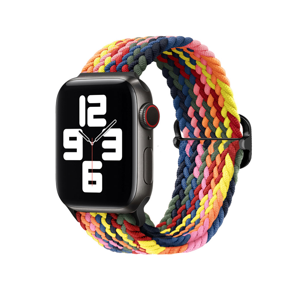 New Arrival Colorful Woven Strap Nylon Bradied Strap Replacement Watch Band Nylon iWatch Strap