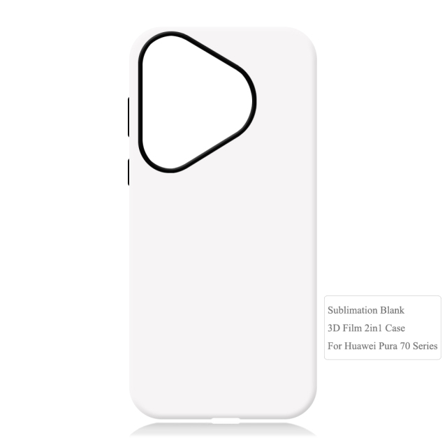 New Arrival 2in1 3D Film case Sublimation cover customized DIY Cell Phone case for Huawei Pure 70 Series