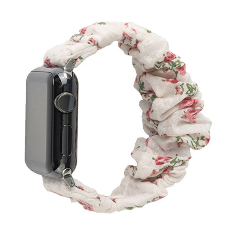 New Arrival Scrunchoe Strap iWatch Strap Various Colors Available Quick Release Scrunchie Strap Stretchy Cute Elastic Replacement Fabric Band