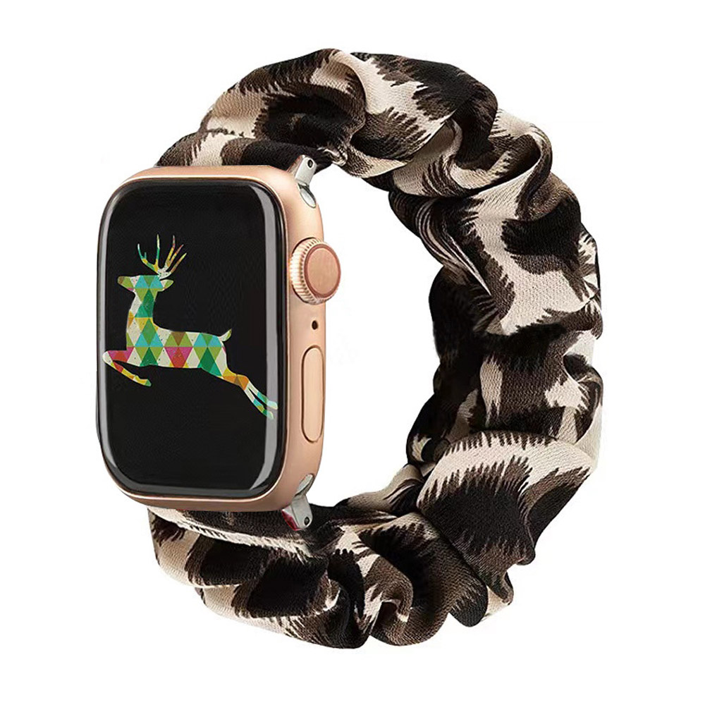 New Arrival Scrunchoe Strap iWatch Strap Various Colors Available Quick Release Scrunchie Strap Stretchy Cute Elastic Replacement Fabric Band