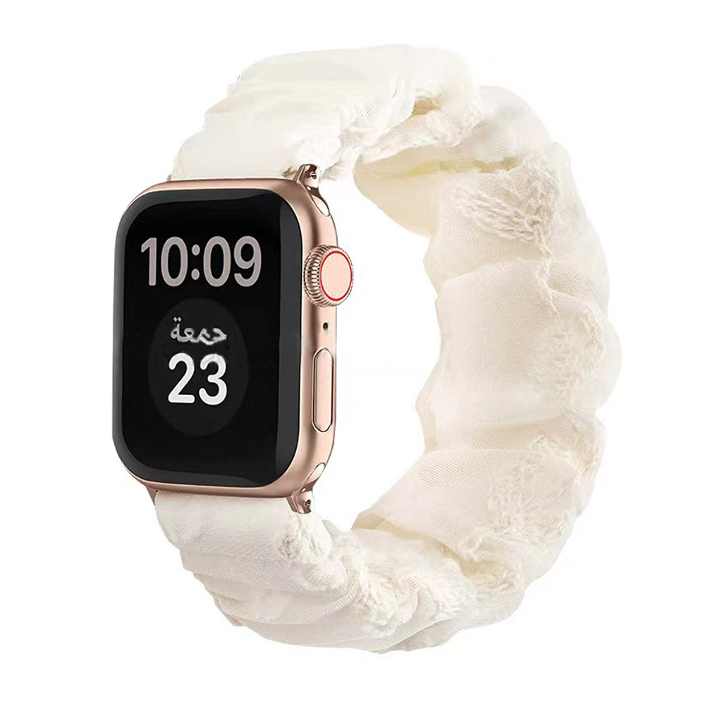New Arrival Scrunchoe Strap iWatch Strap Various Colors Available Quick Release Scrunchie Strap Stretchy Cute Elastic Replacement Fabric Band