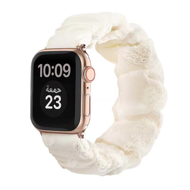 New Arrival Scrunchoe Strap iWatch Strap Various Colors Available Quick Release Scrunchie Strap Stretchy Cute Elastic Replacement Fabric Band