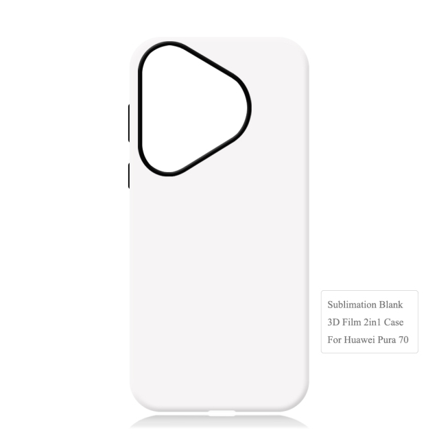 New Arrival 2in1 3D Film case Sublimation cover customized DIY Cell Phone case for Huawei Pure 70 Series