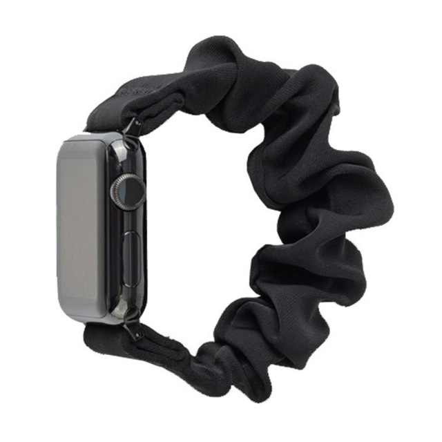 New Arrival Scrunchoe Strap iWatch Strap Various Colors Available Quick Release Scrunchie Strap Stretchy Cute Elastic Replacement Fabric Band