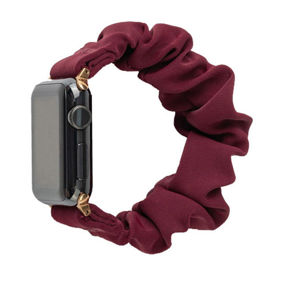 New Arrival Scrunchoe Strap iWatch Strap Various Colors Available Quick Release Scrunchie Strap Stretchy Cute Elastic Replacement Fabric Band