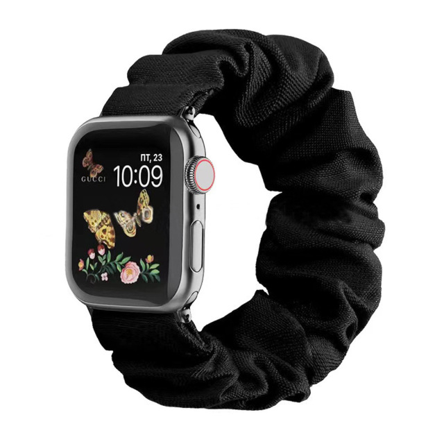 New Arrival Scrunchoe Strap iWatch Strap Various Colors Available Quick Release Scrunchie Strap Stretchy Cute Elastic Replacement Fabric Band