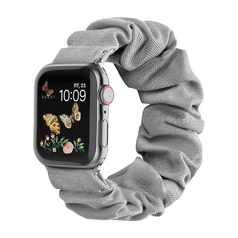 New Arrival Scrunchoe Strap iWatch Strap Various Colors Available Quick Release Scrunchie Strap Stretchy Cute Elastic Replacement Fabric Band