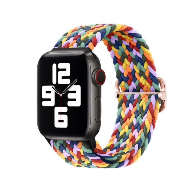 New Arrival Colorful Woven Strap Nylon Bradied Strap Replacement Watch Band Nylon iWatch Strap