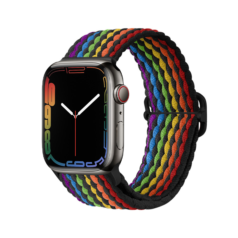 New Arrival Colorful Woven Strap Nylon Bradied Strap Replacement Watch Band Nylon iWatch Strap