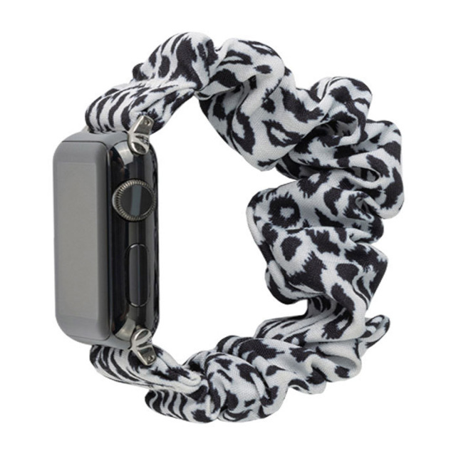 New Arrival Scrunchoe Strap iWatch Strap Various Colors Available Quick Release Scrunchie Strap Stretchy Cute Elastic Replacement Fabric Band