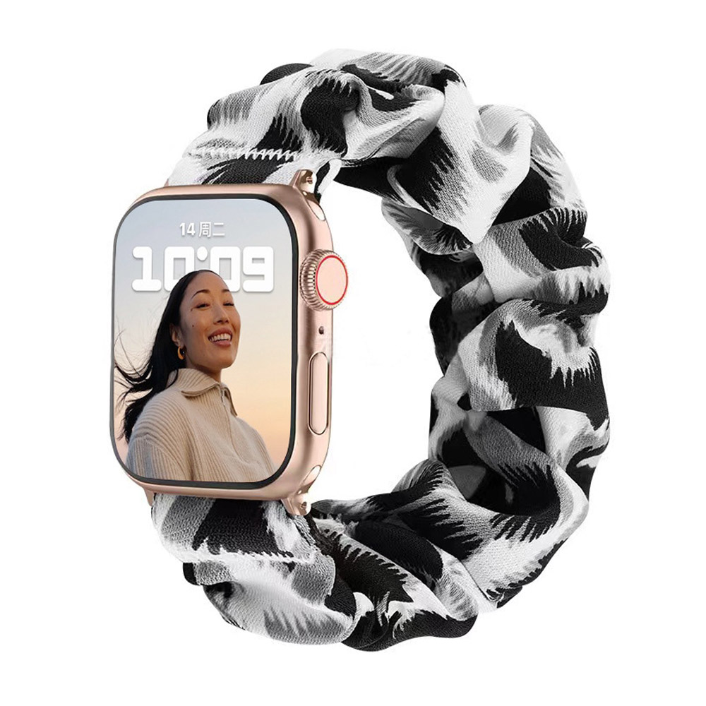 New Arrival Scrunchoe Strap iWatch Strap Various Colors Available Quick Release Scrunchie Strap Stretchy Cute Elastic Replacement Fabric Band