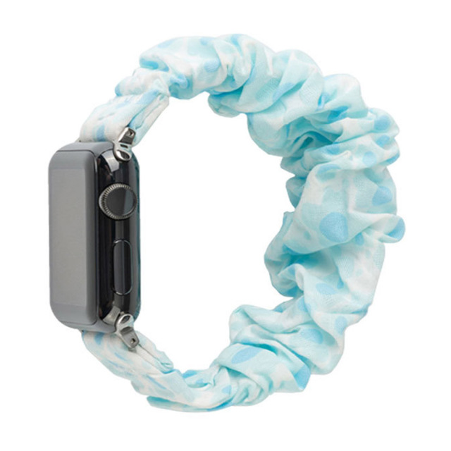 New Arrival Scrunchoe Strap iWatch Strap Various Colors Available Quick Release Scrunchie Strap Stretchy Cute Elastic Replacement Fabric Band
