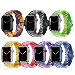 New Arrival Colorful Woven Strap Nylon Bradied Strap Replacement Watch Band Nylon iWatch Strap