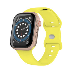 New Arrival Solid Color Silicone Eight-character Buckle Strap iWatch Strap Various Colors Available