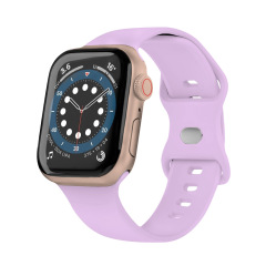 New Arrival Solid Color Silicone Eight-character Buckle Strap iWatch Strap Various Colors Available