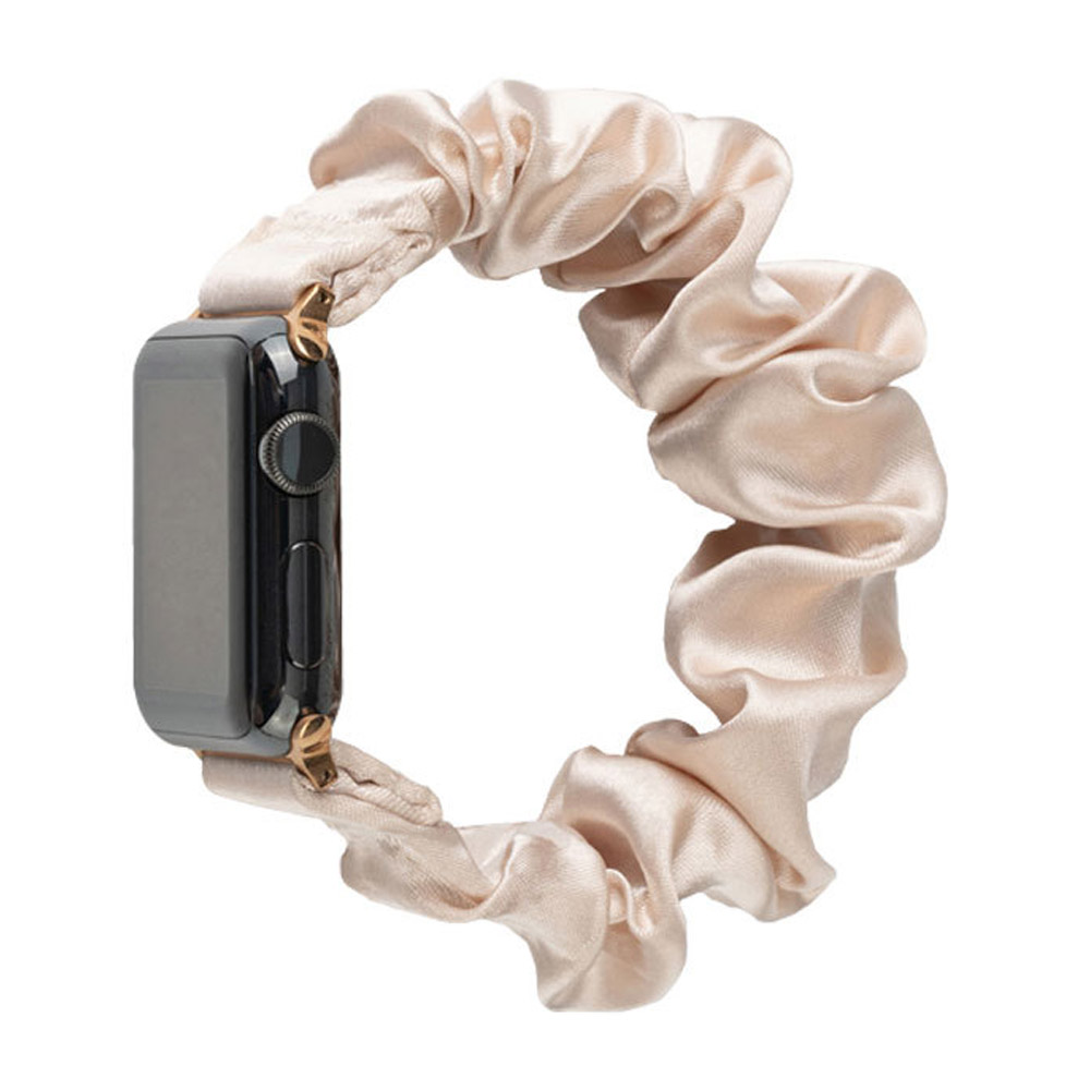 New Arrival Scrunchoe Strap iWatch Strap Various Colors Available Quick Release Scrunchie Strap Stretchy Cute Elastic Replacement Fabric Band