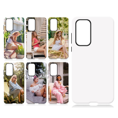 New Arrival 2in1 3D Film case Sublimation cover customized DIY Cell Phone case for Huawei P40,50,60 Series