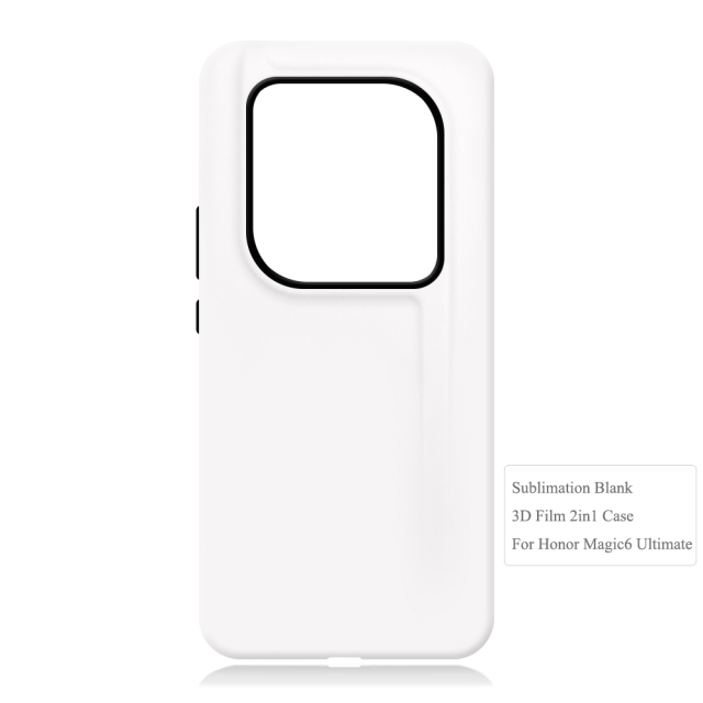 New Arrival 2in1 3D Film case Sublimation cover customized DIY Cell Phone case for Honor Magic 6, Magic 6 Pro,Magic 6 Ultimate