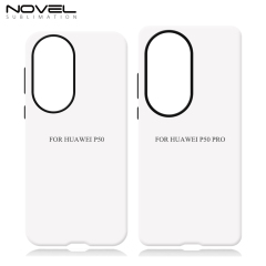 New Arrival 2in1 3D Film case Sublimation cover customized DIY Cell Phone case for Huawei P40,50,60 Series