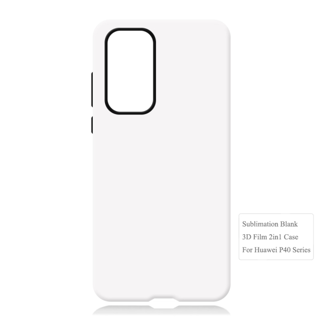 New Arrival 2in1 3D Film case Sublimation cover customized DIY Cell Phone case for Huawei P40,50,60 Series