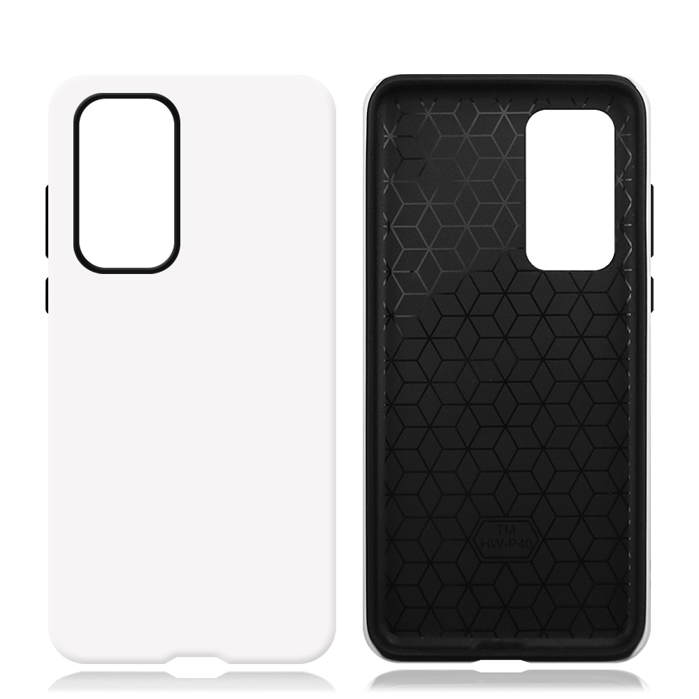 New Arrival 2in1 3D Film case Sublimation cover customized DIY Cell Phone case for Huawei P40,50,60 Series
