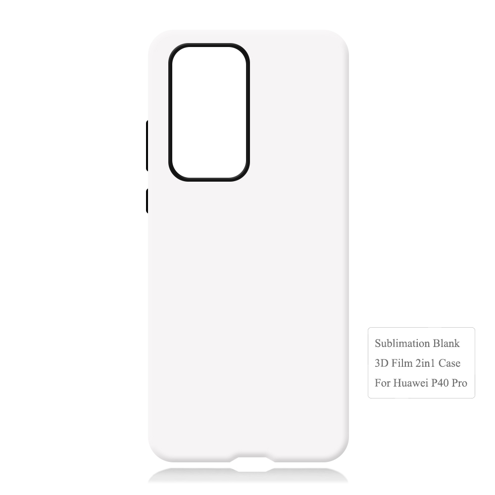New Arrival 2in1 3D Film case Sublimation cover customized DIY Cell Phone case for Huawei P40,50,60 Series