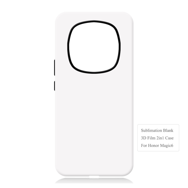 New Arrival 2in1 3D Film case Sublimation cover customized DIY Cell Phone case for Honor Magic 6, Magic 6 Pro,Magic 6 Ultimate