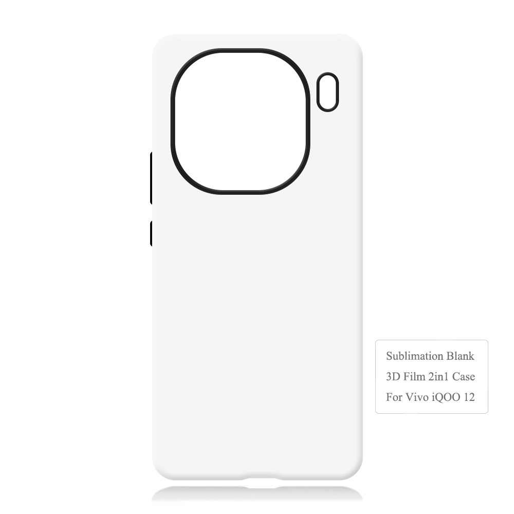 New Arrival 2in1 3D Film case Sublimation cover customized DIY Cell Phone case for Vivo IQOO 12, Vivo IQOO 12 Pro
