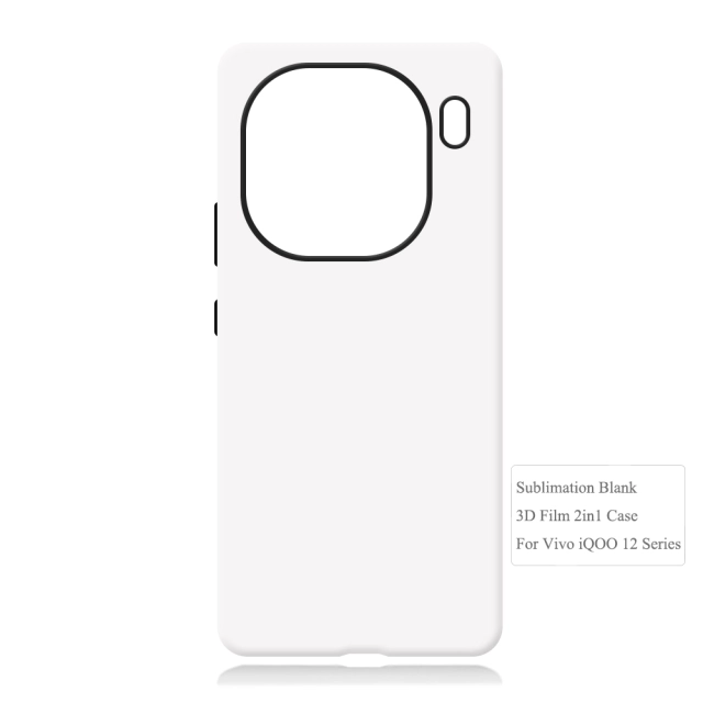 New Arrival 2in1 3D Film case Sublimation cover customized DIY Cell Phone case for Vivo IQOO 12, Vivo IQOO 12 Pro