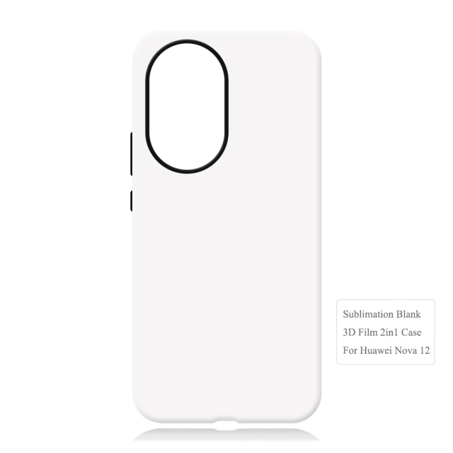 New Arrival 2in1 3D Film case Sublimation cover customized DIY Cell Phone case for Huawei Nova 12,Nova 12 Pro