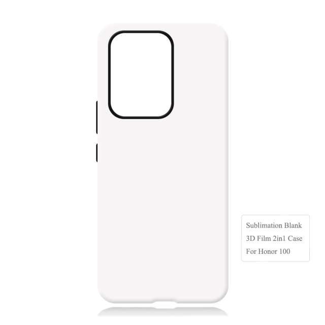 New Arrival 2in1 3D Film case Sublimation cover customized DIY Cell Phone case for Honor 100,Honor 100 Pro