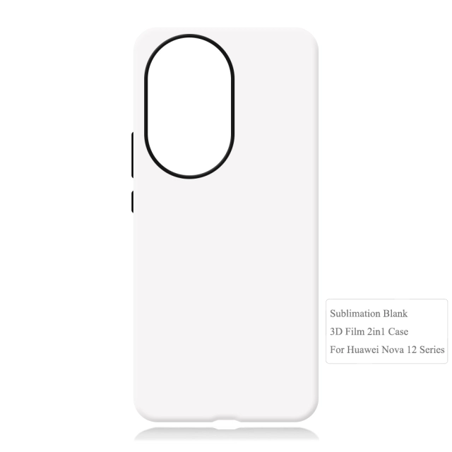 New Arrival 2in1 3D Film case Sublimation cover customized DIY Cell Phone case for Huawei Nova 12,Nova 12 Pro