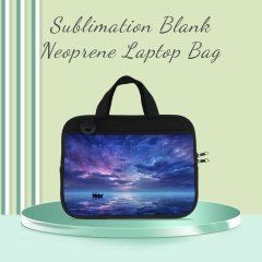 Sublimation Blank Neoprene Laptop Bag With Shoulder Strap