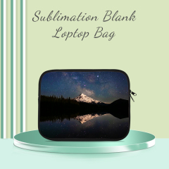 Neoprene Zippered Laptop Bag Tablet Bag For iPad Sublimation Laptop Sleeve 10"/13"/15" Available