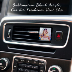 Sublimation Acrylic Car Air Outlet Aromatherapy Diffusers for Home Car Air Plastic Clip Air Conditioner Tire