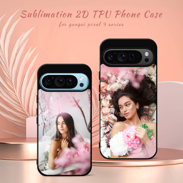 For Google  Pixel 9,Pixel 8A,,Pixel 8,Pixel 7A Sublimation Blank 2D TPU+PC Case Cover With Aluminum Sheet