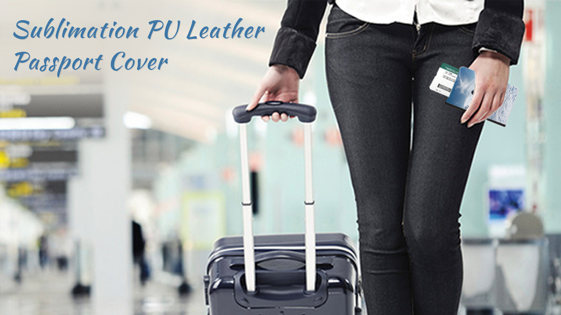 Personalized Sublimation PU Leather Passport Holder-8 Colors Available