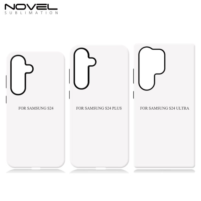 New Arrival 3D 2in1 Film case Sublimation cover customized DIY Cell Phone case for Samsung S24,S24 Plus.S24 Ulrta