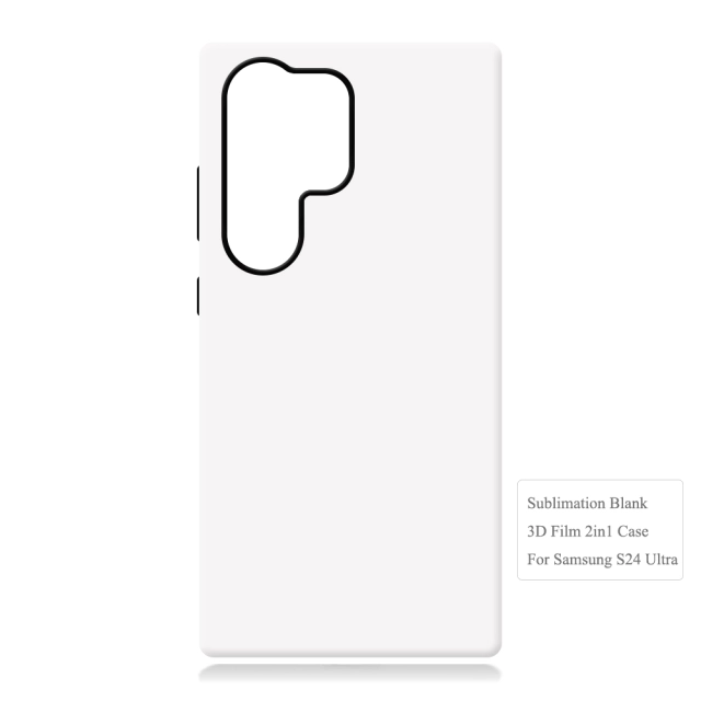 New Arrival 3D 2in1 Film case Sublimation cover customized DIY Cell Phone case for Samsung S24,S24 Plus.S24 Ulrta