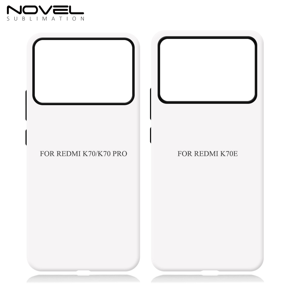 New Arrival 3D 2in1 Film Case Sublimation Cover Customized DIY Cell Phone Case for Redmi K30,K40,K50,K60,K70/K70 Pro,Redmi K70E
