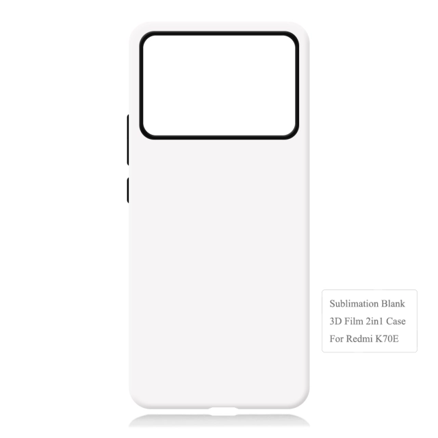 New Arrival 3D 2in1 Film case Sublimation cover customized DIY Cell Phone case for Redmi K70/K70 Pro,Redmi K70E