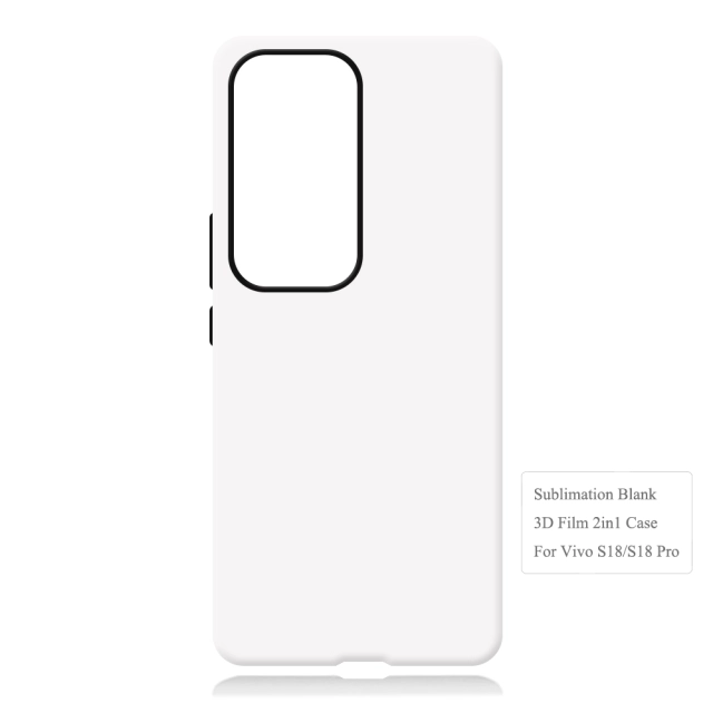 New Arrival 3D 2in1 Film case Sublimation cover customized DIY Cell Phone case for Vivo S18 Series