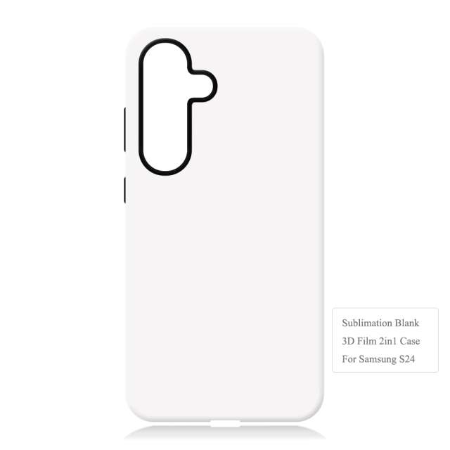 New Arrival 3D 2in1 Film case Sublimation cover customized DIY Cell Phone case for Samsung S24,S24 Plus.S24 Ulrta