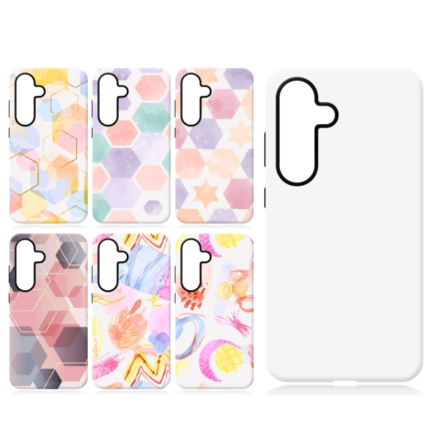 New Arrival 3D 2in1 Film case Sublimation cover customized DIY Cell Phone case for Samsung S24,S24 Plus.S24 Ulrta