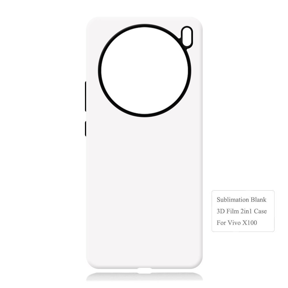 New Arrival 3D 2in1 Film Case Sublimation Cover Customized DIY Cell Phone Case for Vivo X100,Vivo X100 Pro