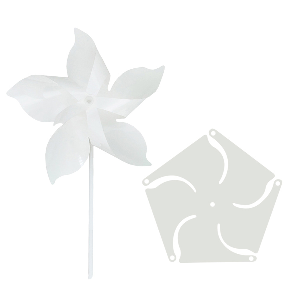 New Arrival Sublimation PET Windmill Heat Transfer DIY Pinwheels Double Sided Blank Pinwheels for Garden Patio Lawn Picnic Party Decoration