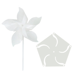 New Arrival Sublimation PET Windmill Heat Transfer DIY Pinwheels Double Sided Blank Pinwheels for Garden Patio Lawn Picnic Party Decoration