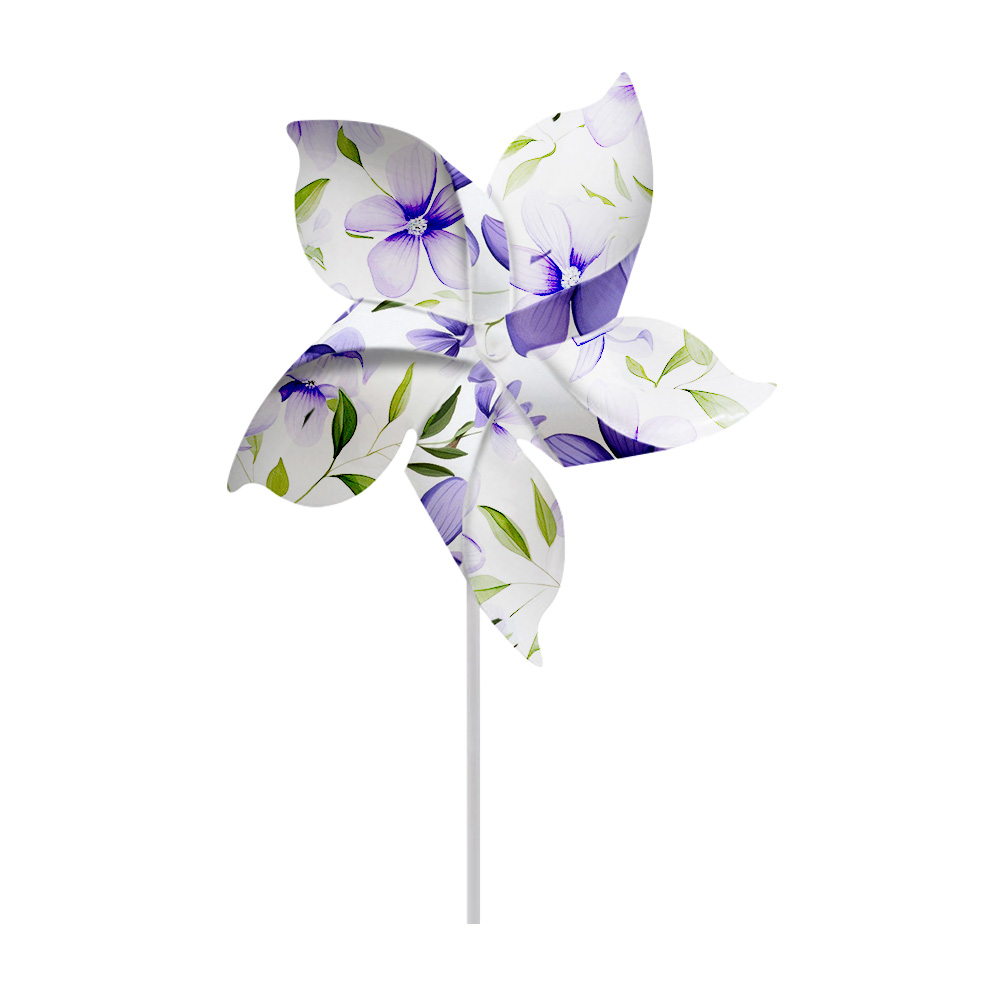 New Arrival Sublimation PET Windmill Heat Transfer DIY Pinwheels Double Sided Blank Pinwheels for Garden Patio Lawn Picnic Party Decoration